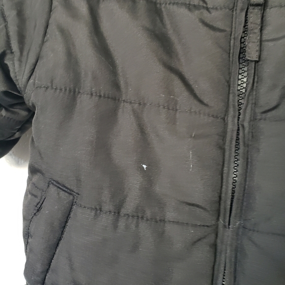 Faded Glory Baby Boy 12 Months Reversible Jacket Black Grey Fleece - Picture 4 of 5